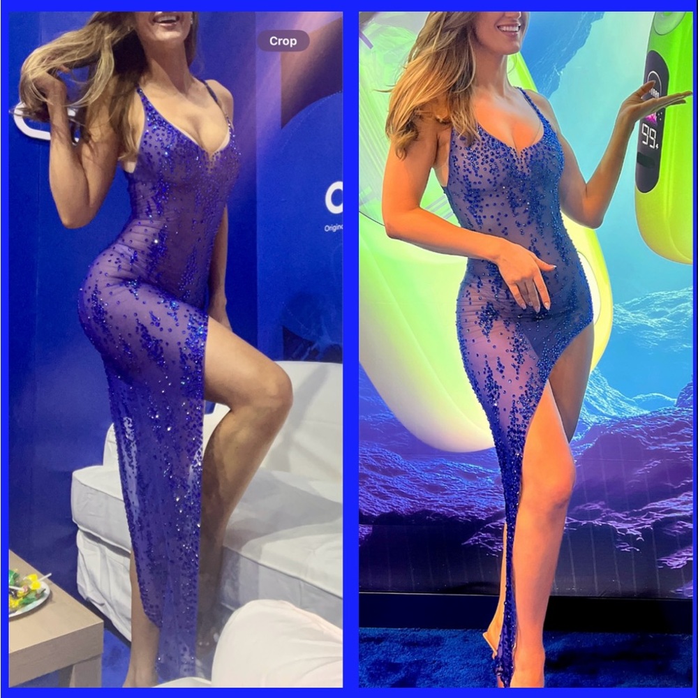 Stunning Blue Sequin Dress